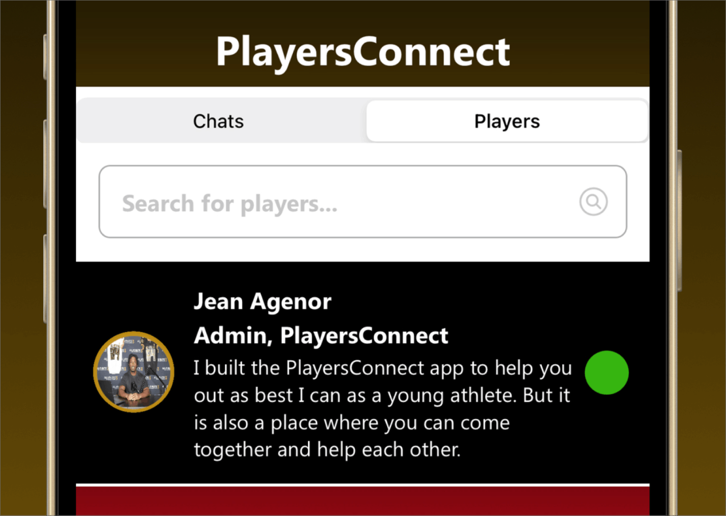 Players Connect App